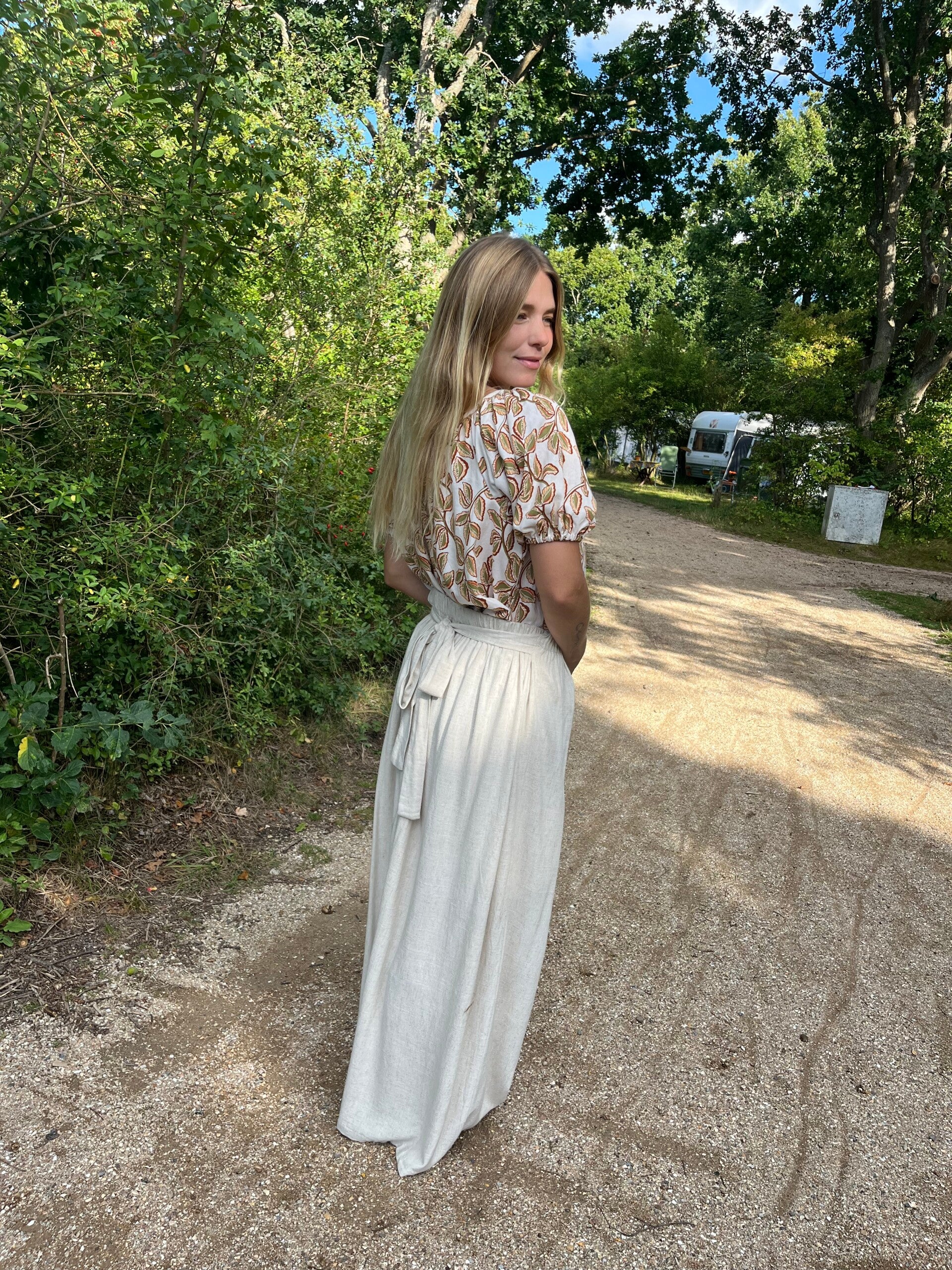 Sweetheart Blouse linen/viscose