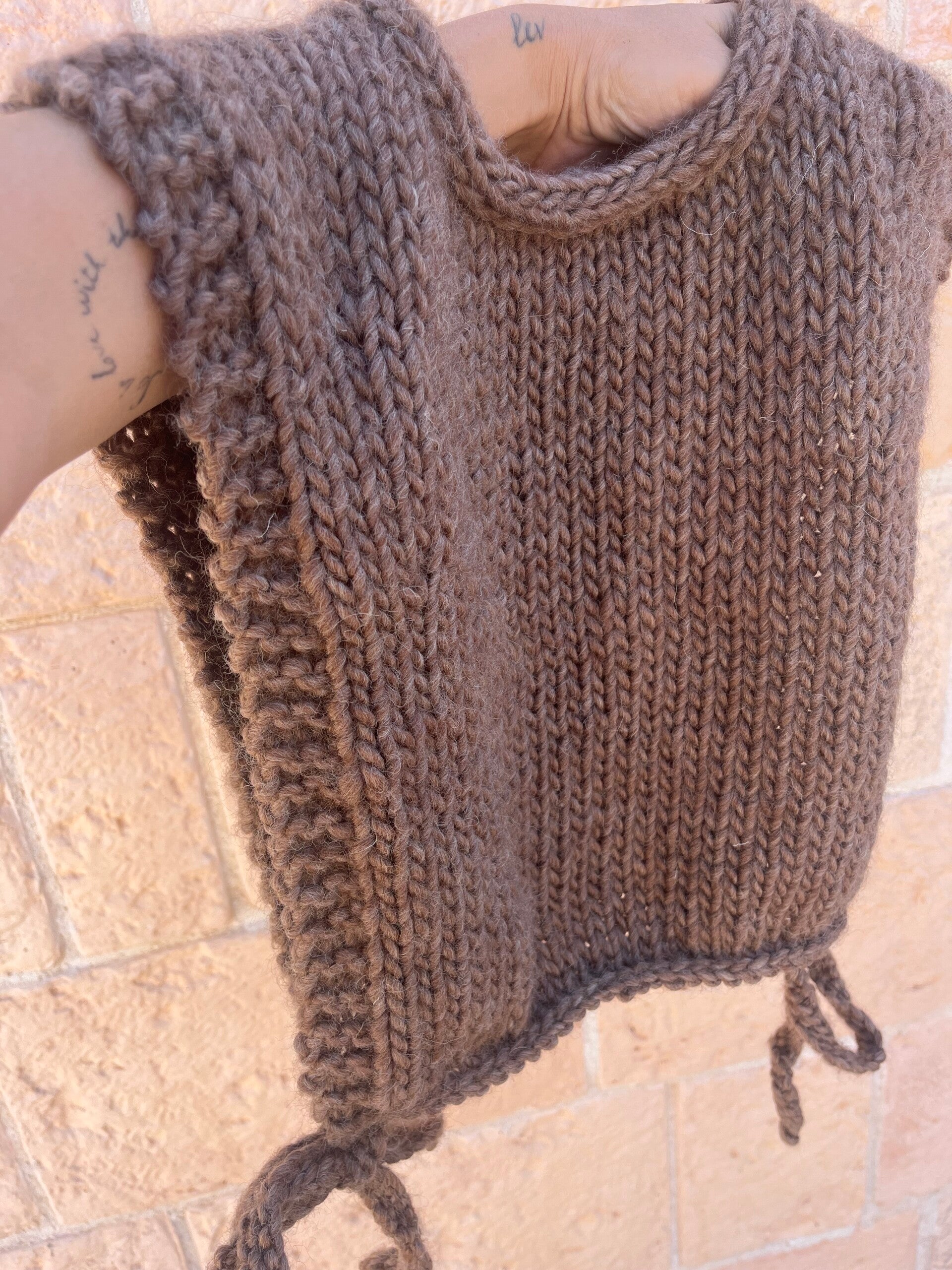 Knitted Pinafore Top
