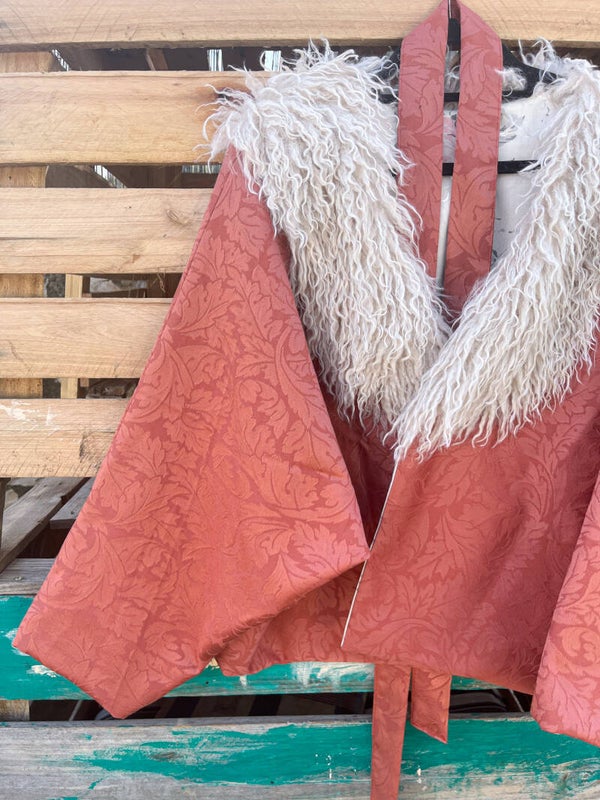 Ayla Jacket vintage terra cotta floral