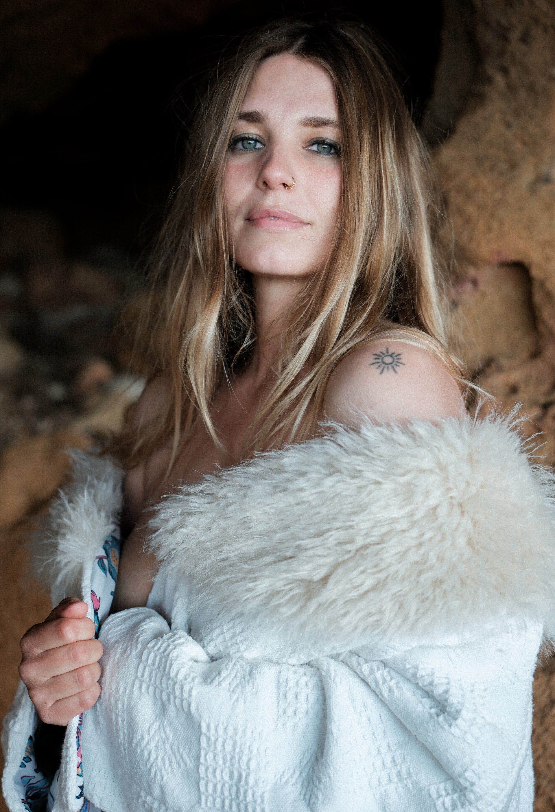 Ayla Jacket off white blanket