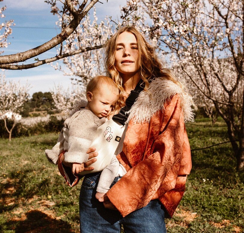 Ayla Jacket vintage terra cotta floral