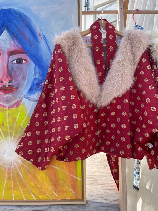 Ayla Jacket bordeaux embroidery