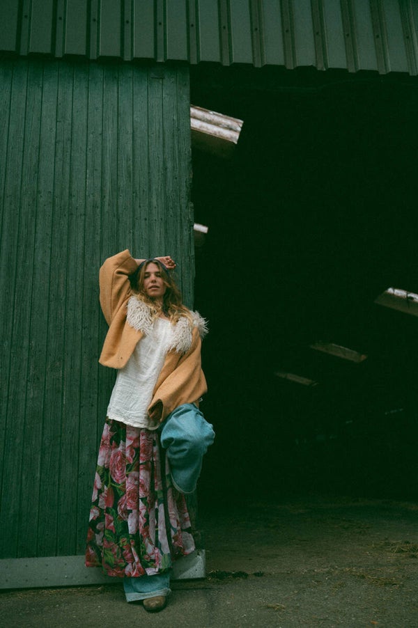 Apron Skirt maxi floral
