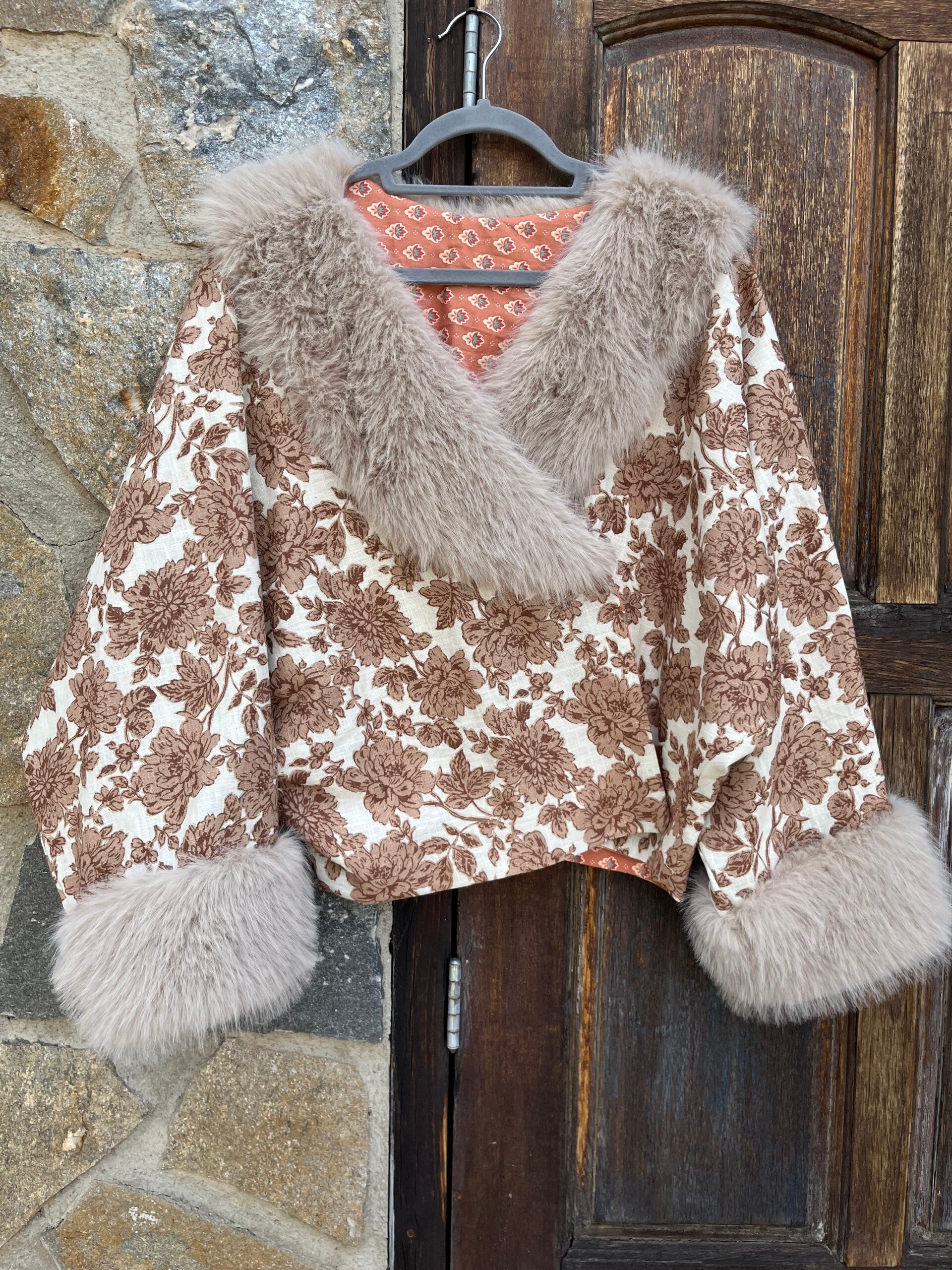 Ayla Jacket floral linen