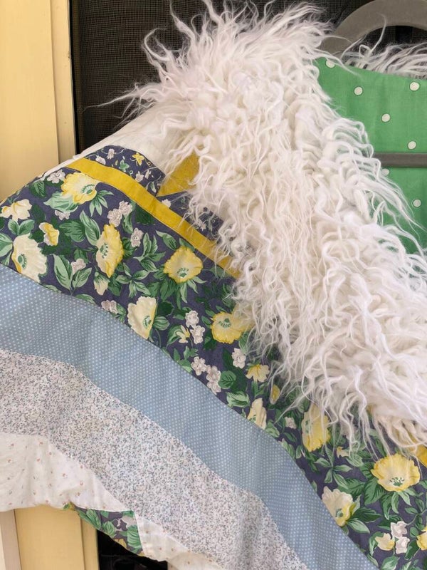 Ayla Jacket patchwork blanket