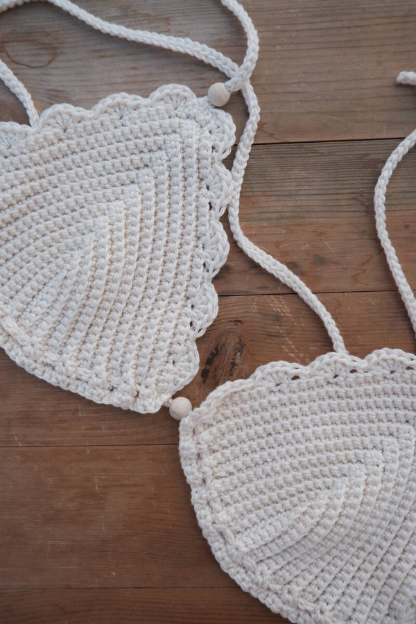 Crochet bikini top