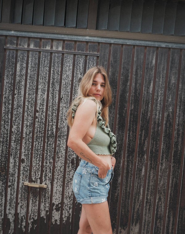 Crochet Ruffle Top