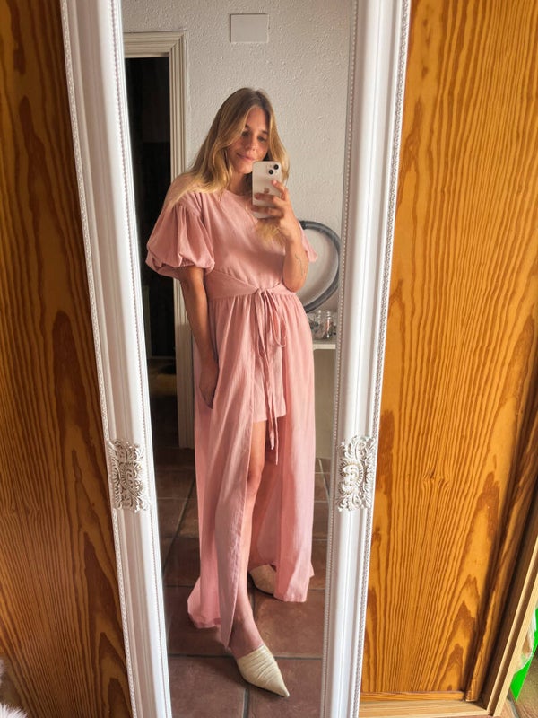 Asymmetrical wrap dress