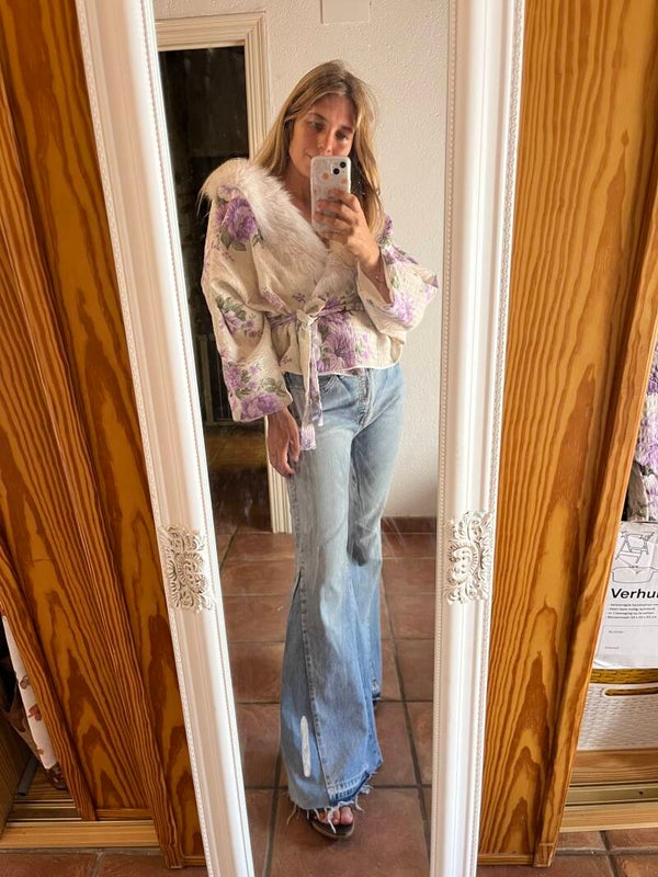 Ayla Jacket purple floral