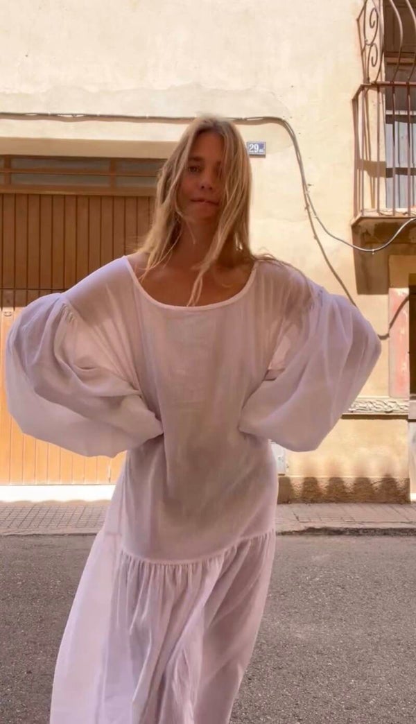 Lena Dress crinkle cotton