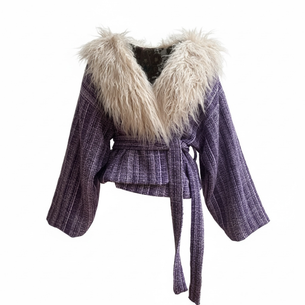 Ayla Jacket woven purple