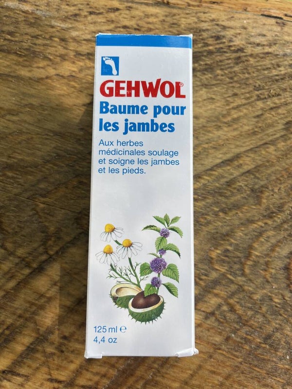 Gehwol Baume pour les jambes aux herbes médicinales, soulage et soigne les jambes et les pieds