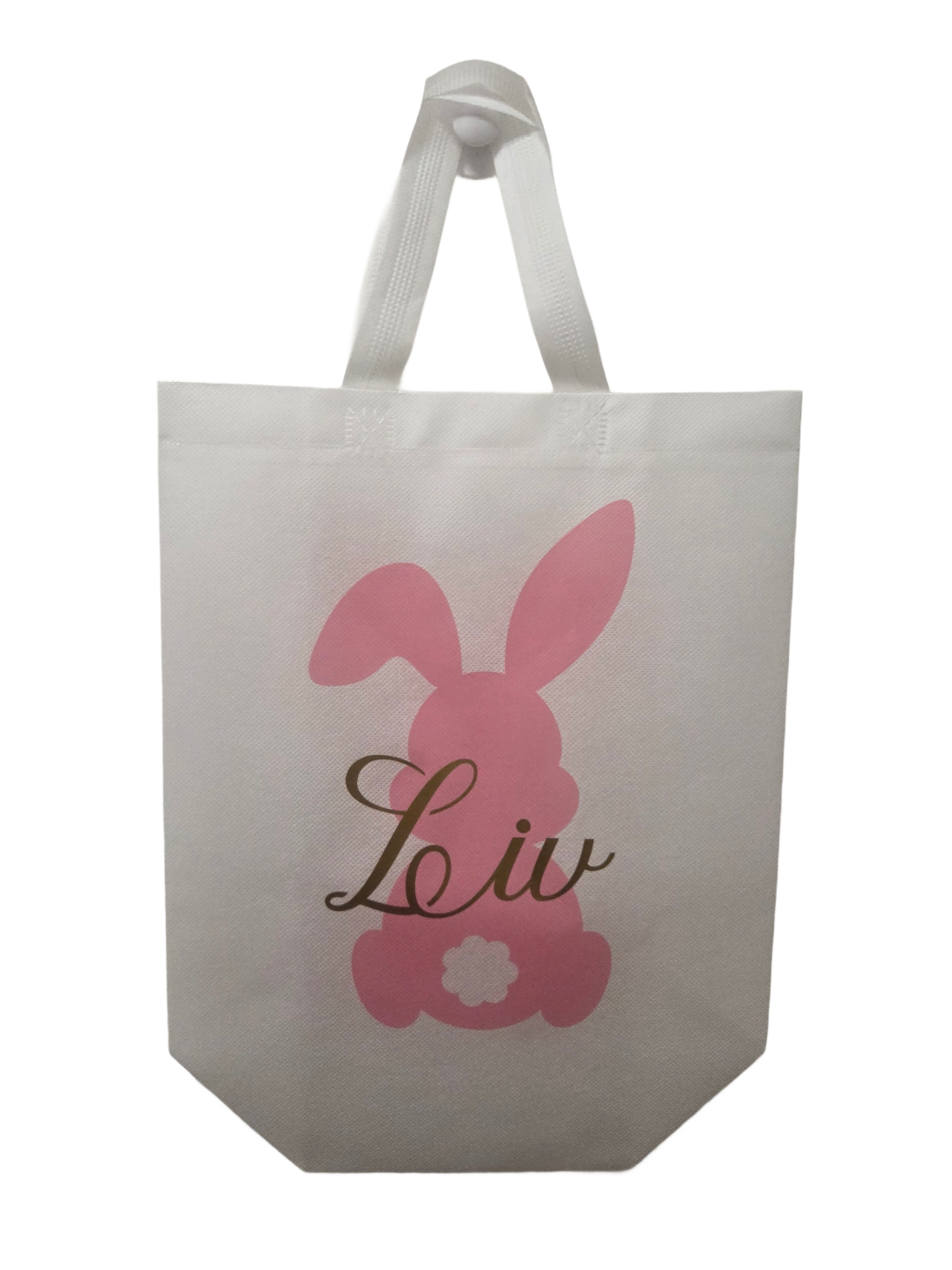 Paas tas "Roze" groot met naam🐰