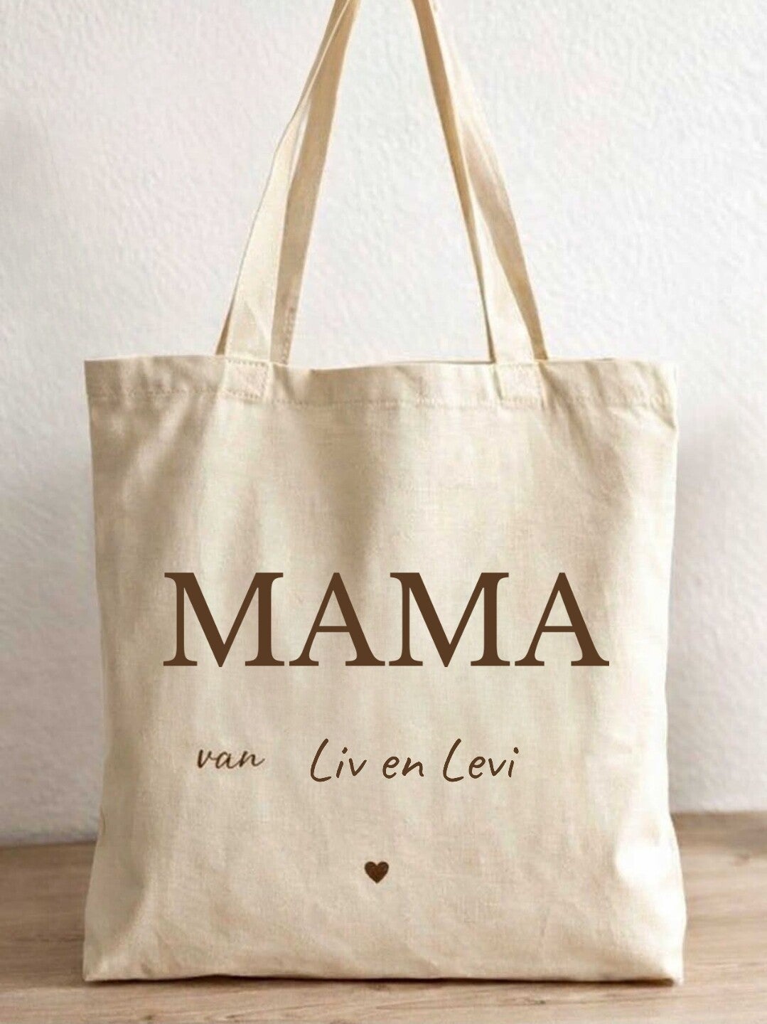 Linnen tas "MAMA van ....."