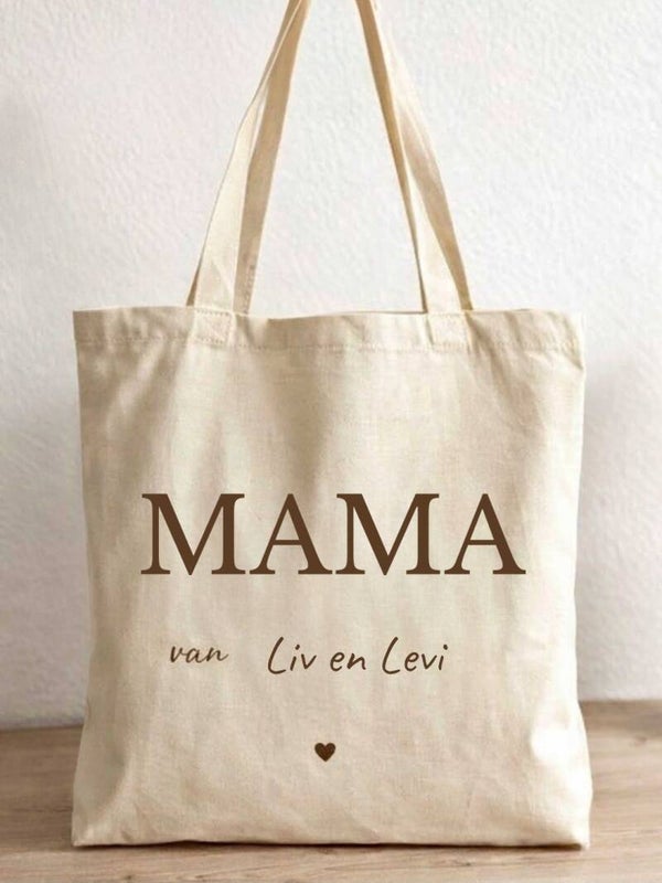 Linnen tas "MAMA van ....."