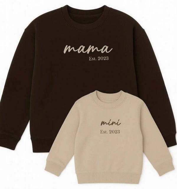 Sweatshirt set "Mama" en "Mini"
