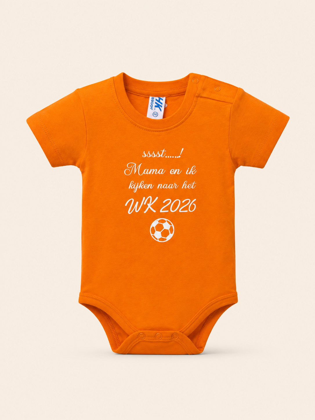 Romper "ssst Mama en ik kijken naar het WK""