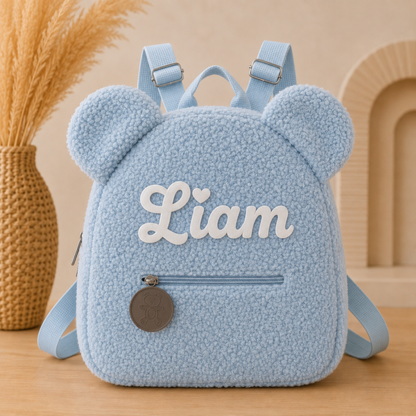 Teddy Rugtas "baby blauw"