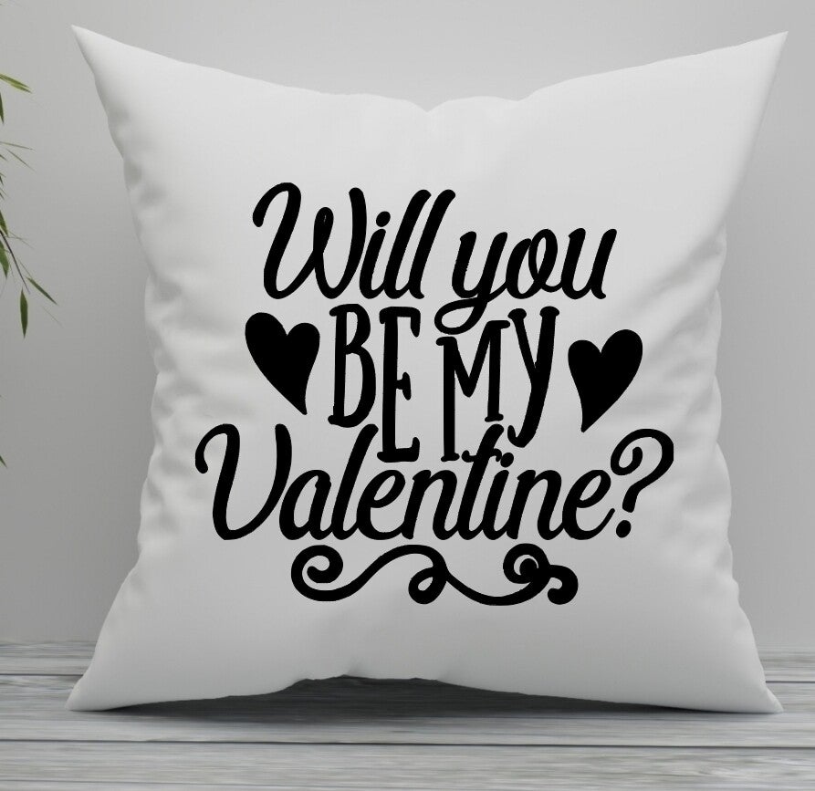 Kussen "Will you be my Valentine"❤️