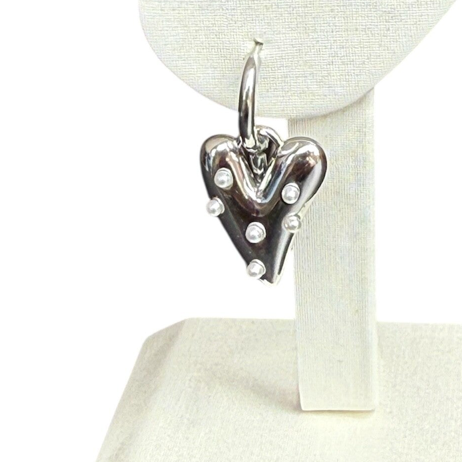 PEARL LOVE oorbel - silver