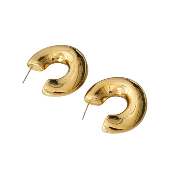 CLASSY HOOPS- GOLD
