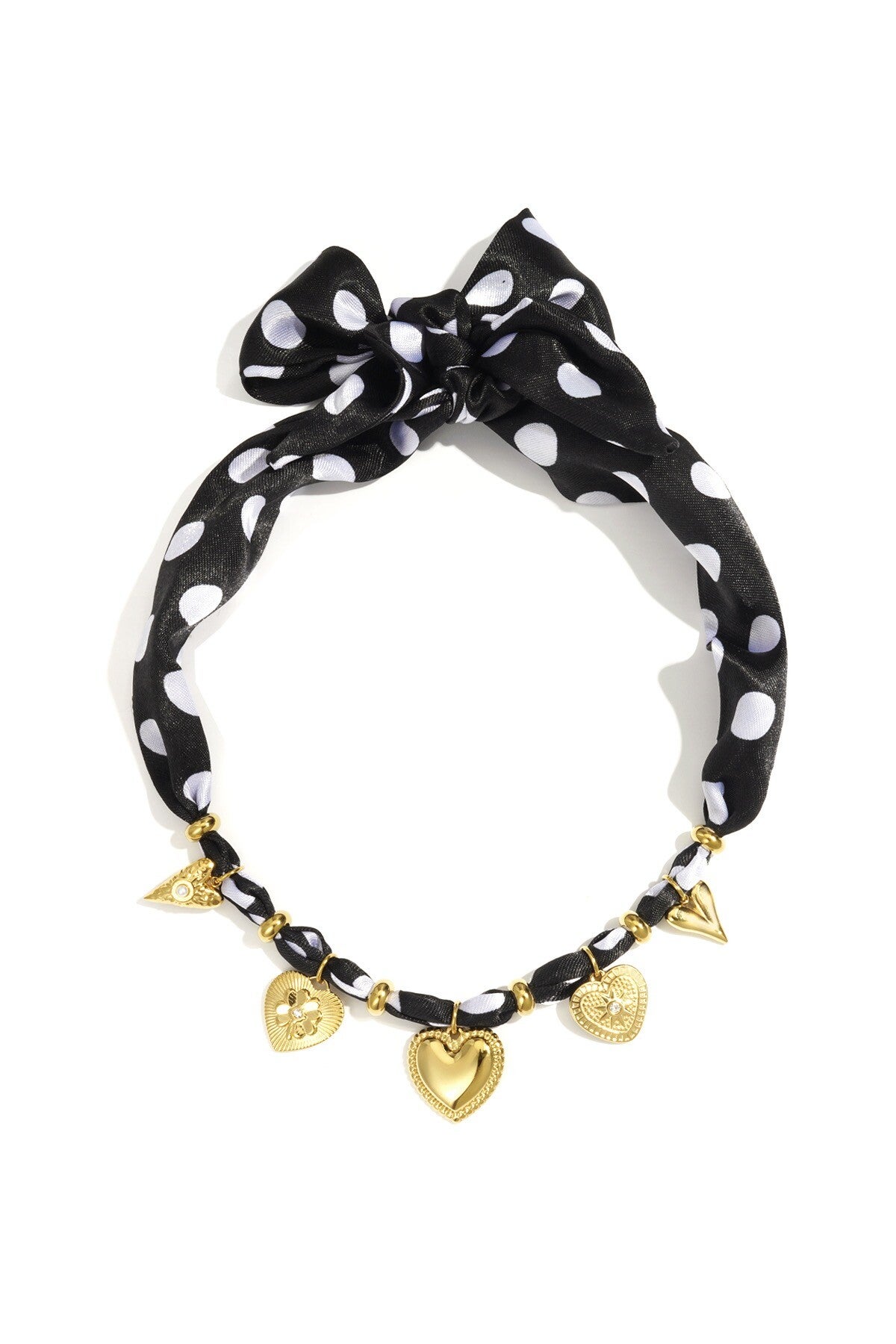POLKA DOT LOVER ketting- black/gold