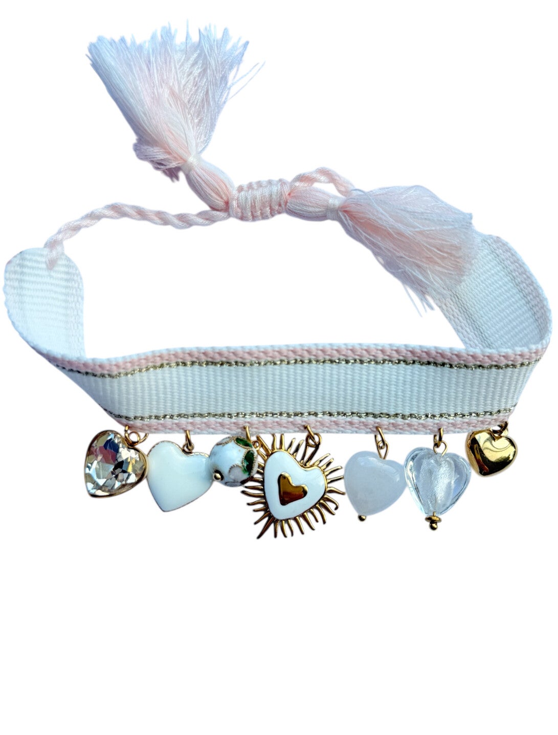 BOHO LOVE armband - white