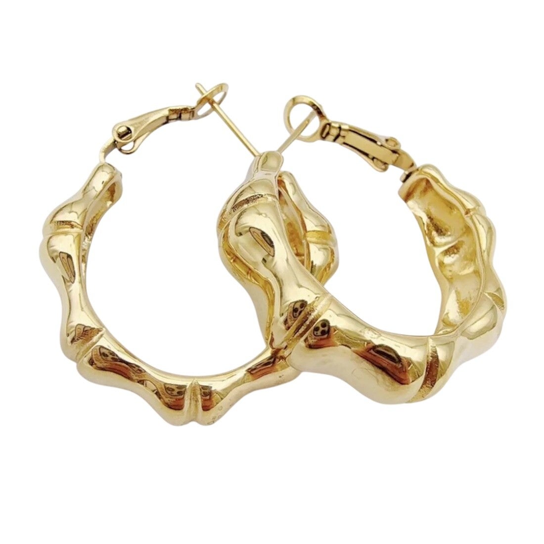 BAMBOOS oorbel -gold