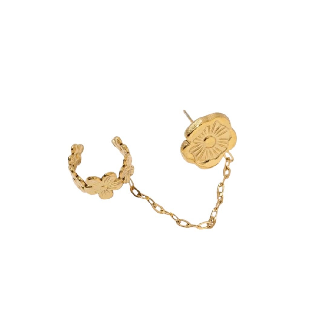 DOUBLE MILLY oorbel -gold