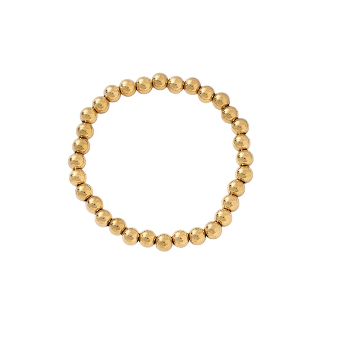 BIG BEADS armband- gold