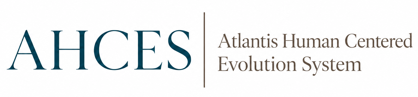 AHCES Atlantis Human Centered Evolution System Logo
