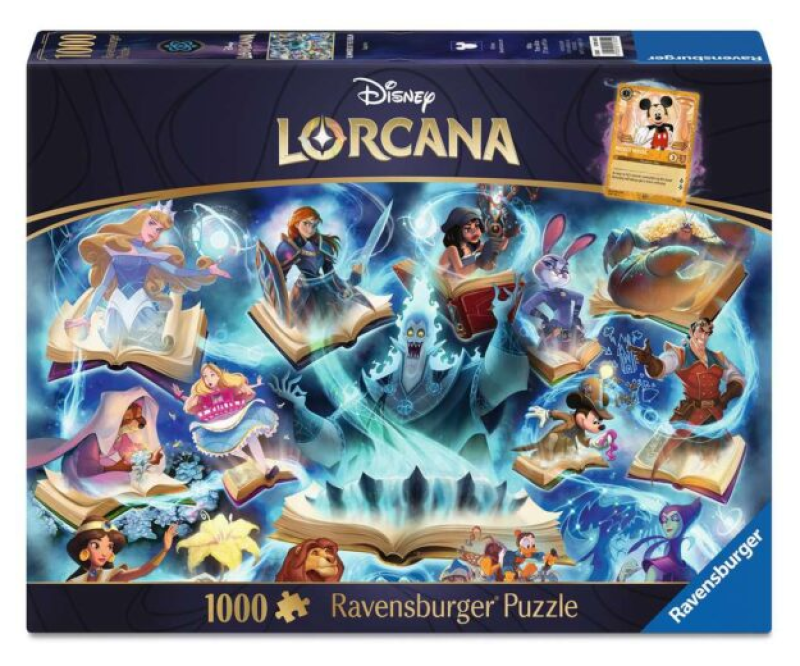 Disney Lorcana – Glimmers of the Realm – Sapphire Puzzel (1000 stukjes) Incl. Lorcana Promo
