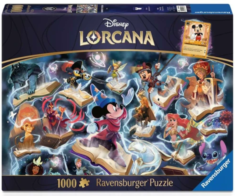 Disney Lorcana – Glimmers of the Realm – Steel Puzzel (1000 stukjes) Incl. Lorcana Promo