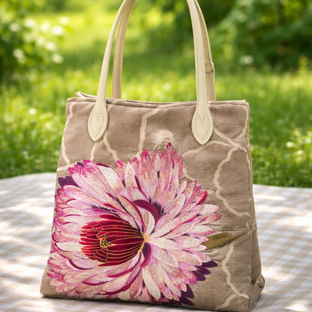 The Chrysanthemum & Lotus Luxe Tote