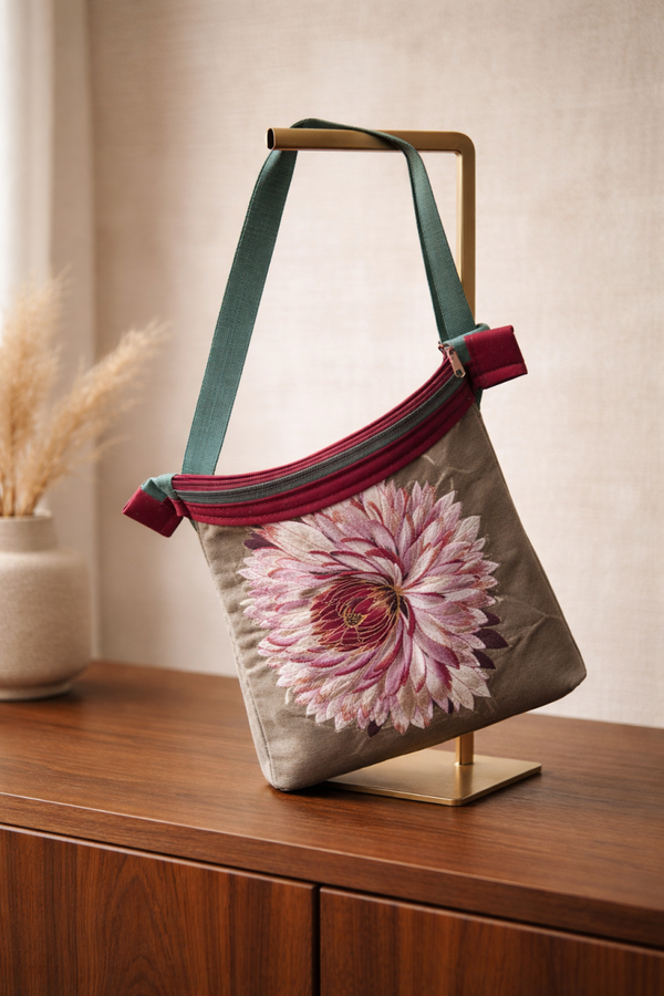 ​The Bronze & Teal Tapestry Bag