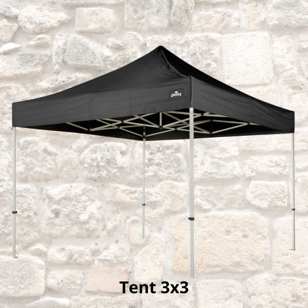 Easy Up Tent 3 x 3 ( Zwart )