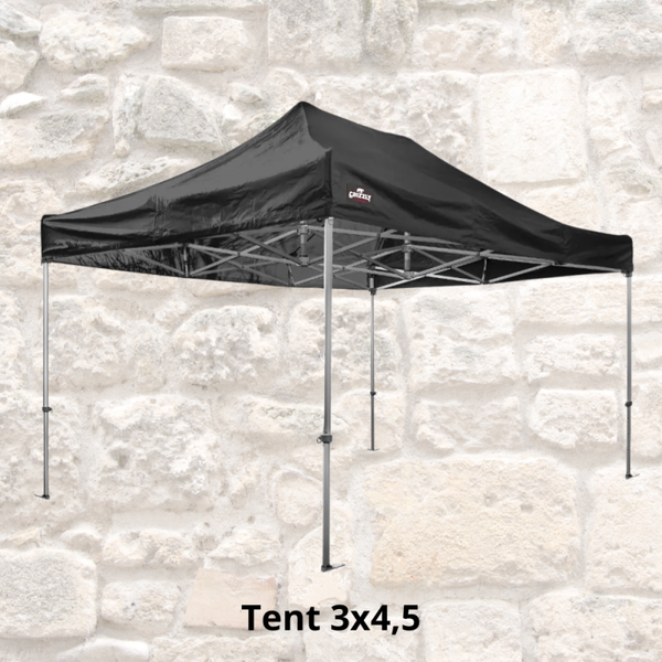 Easy Up Tent 3 x 4.5 ( Zwart )