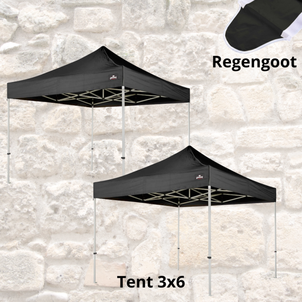 Easy Up Tent 3x6 ( Zwart )