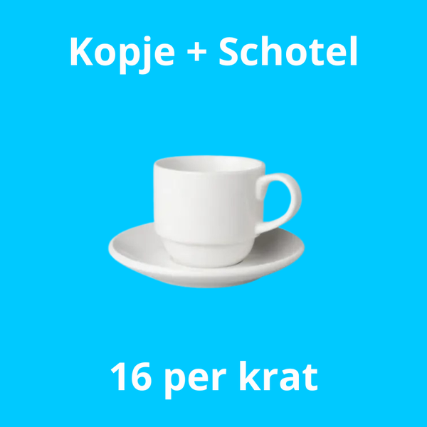 Kopje + Schotel incl lepeltje