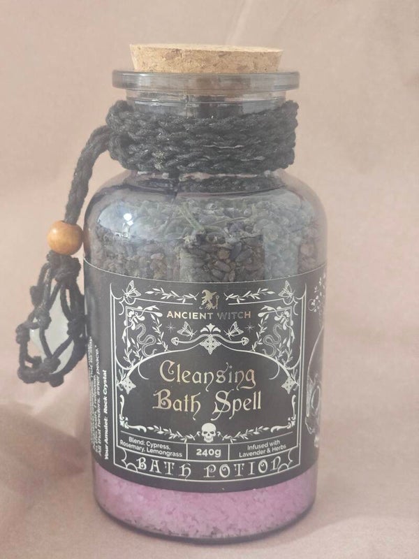 Seduction Spell Potion & Amethyst Crystal Amulet
