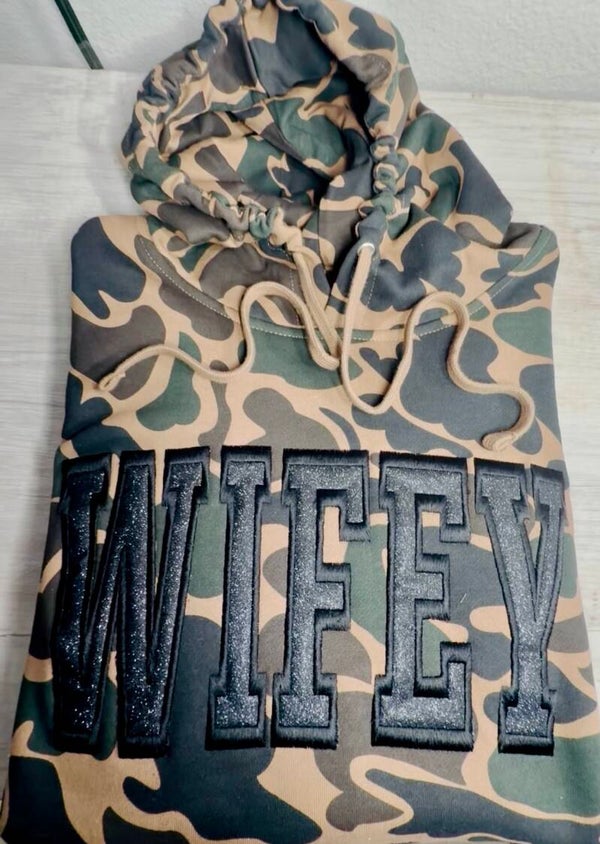 Wifey Camo Hoodie