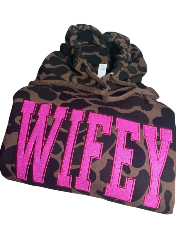 Hot pink camo Wifey