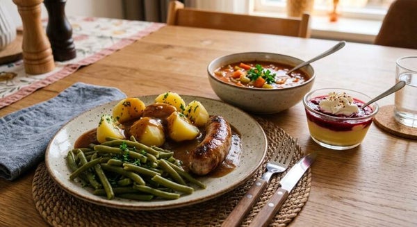 Zaterdag 24 oktober - Sperziebonen, saucijs, aardappelen en jus *3 gangen menu