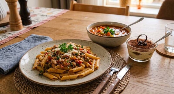 Dinsdag 20 oktober - Pasta tonijn-tomaat *3 gangen menu