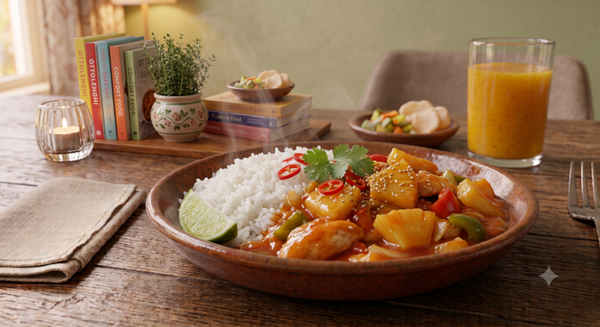 Zondag 9 augustus - Kip in zoetzure saus met rijst