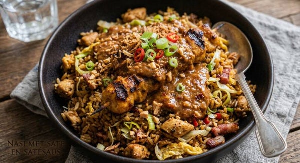 Woensdag 4 november - Nasi met saté en satésaus