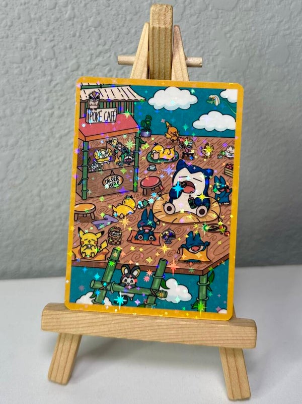 Snorlax Cafe Print