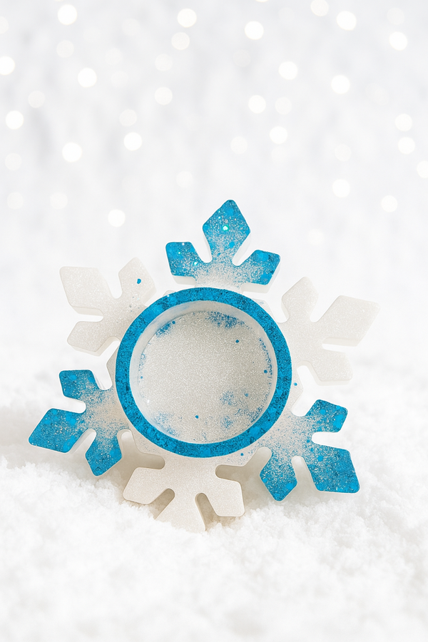 Schneeflockenteelichthalter