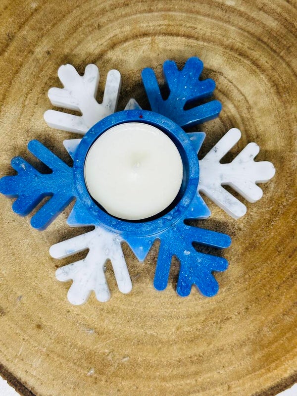 Schneeflocken Teelichthalter