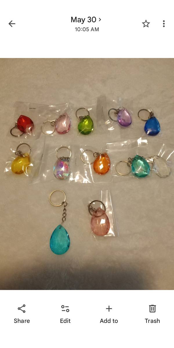 Teardrop Keychains